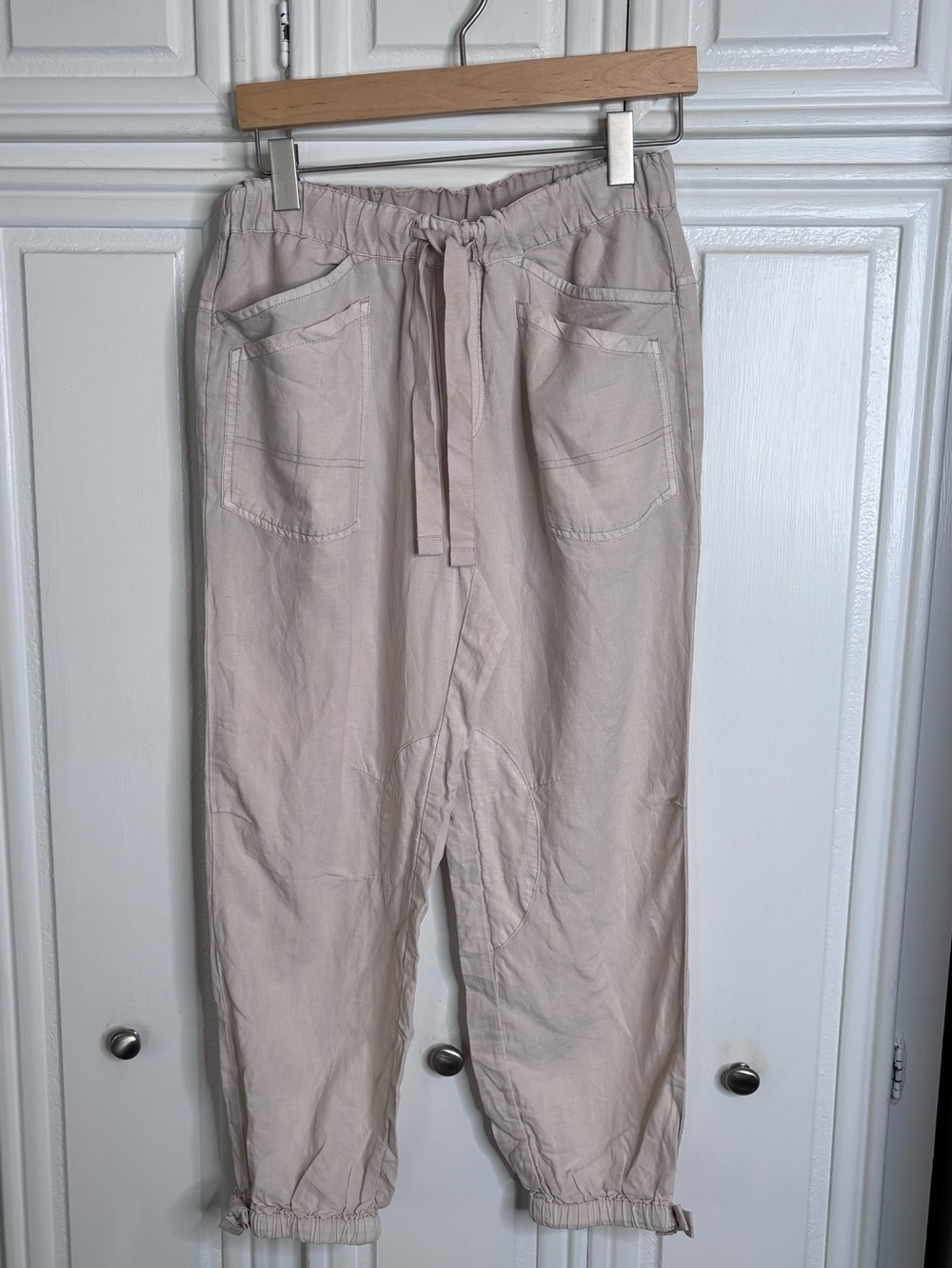 Pilcro Women's NOMAD Light Beige Drawstring Joggers size XS